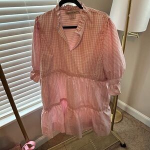 Gretchen Scott Designs Pink Plaid Dress